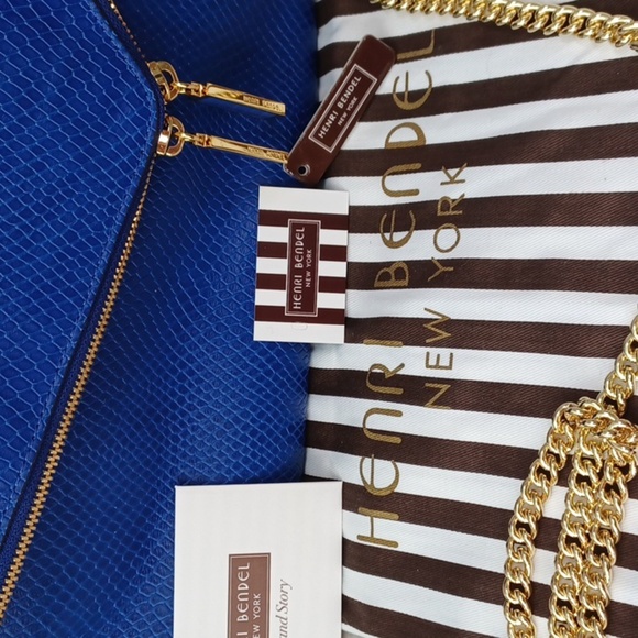 Henri Bendel Debutante Snake Clutch/ Crossbody NWT - Picture 3 of 14
